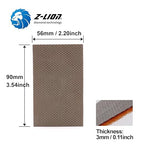 Z-Lion Diamond Abrasive Paper Sheets 200 Grit Diamond Sandpaper Nylon Back for Grinding Stone Glass Ceramic(1 Pcs)