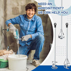 Set of 3 Paint Mixer for Drill Epoxy Resin, Mud, Cement Blades, Paint Stirrer, 15.7" Mixing Paddles and 2.3" Mixing Impeller(White Zinc)