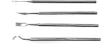 CYNAMED 4 Pc Stainless Steel Spatula Wax & Clay Sculpting Tool Set - Unique Set of 4