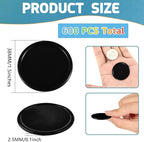 Coopay 600 Pieces Plastic Poker Chips Learning Counters Disks Bingo Chip Counting Discs Markers for Math Practice and Poker Card Game Tokens, Teaching Rewards, 38 mm/ 1.5 Inches (Black)