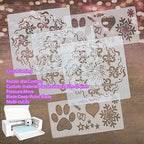 BANLTRE 12 Sheets 7.5 mil Mylar Sheet 12 x 12 inch Milky Translucent PET Blank Stencil Making Sheet for Cutting Machines, Cut Tool Template Material (7.5 mil)
