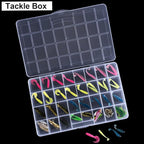 DUOFIRE 32 Grids Bead Organizer, Craft Organizers and Storage with Fixed Compartment, Plastic Bead Storage for Jewelry Beads Earring Tool Fishing Hook Small Accessories