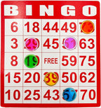 500 Pieces 6 Color Magnetic Transparent Bingo Counting Chips with Metal Edge