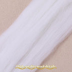 QMNNMA Wool Roving Bulk, 14.1oz Needle Felting Wool, Super Wool Chunky Yarn for Needle Felting, Fiber Roving Woolen Top for Hand Spinning, Felting, Blending, Weaving and DIY Craft (400g)