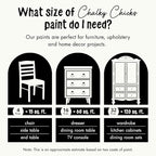 Chalky Chicks All-in-One Chalk Paint for Furniture or Cabinet - 16 Fl Oz - Matte Finish Buttermilk (White) for Metal, Wood Furniture Paint - No Sanding All-in-One for Home Decor & Crafts, USA Made