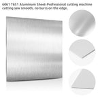 2 Pack 6061 T651 Aluminum Sheet Metal 6" x 12" x 1/16" (0.06") Rectangle Metal Plate Covered with Protective Film, 1.5mm Flat Aluminum Plate for Crafting and Industry