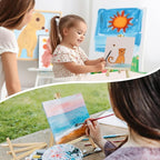 36 Pack 9 Inch Wood Easels, Easel Stand for Painting Canvases, Art, and Crafts,Tripod,Painting Party Easel,Kids Student Tabletop Easels for Painting,Portable A-Frame Tripod Tabletop Easel Set