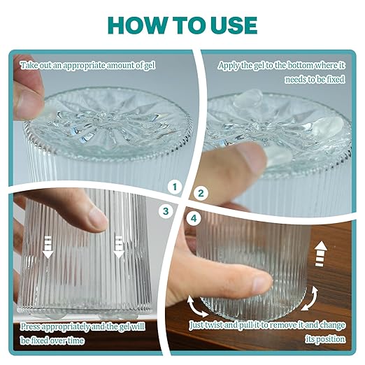 8.08 oz Exhibit Gel for Museum - Safe, Clear & Reusable Exhibit Gel for Antiques, Glass, Ceramic, Collectibles & Action Figures | Residue-Free, Removable | Protect Your Treasures
