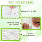 EORTA 30 Rolls Floral Washi Tapes Set, Slim 5mm Plants Masking Tape, Decorative Sticker for Detailed Scrapbooking, Arts, Wrapping, Journaling, Planners, DIY Crafts, 0.19inch Wide