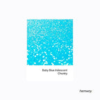 Hemway Polyurethane & Epoxy Resin Glitter 100g / 3.5oz Metallic Crystal Flake Additive for Flooring Jewelry Tumblers Glass Pigment - Chunky (1/40" 0.025" 0.6mm) - Baby Blue Iridescent