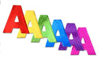 ArtSkills Poster Letters 2.5” Paper Letters for Poster Board Projects, Classroom Bulletin Boards, Sign Making Supplies, Holographic, 228 Pieces