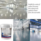 Louis Forest Epoxy Floor Paint, High-Gloss Marble Effect Epoxy Floor Coating (Beige,1pcs)