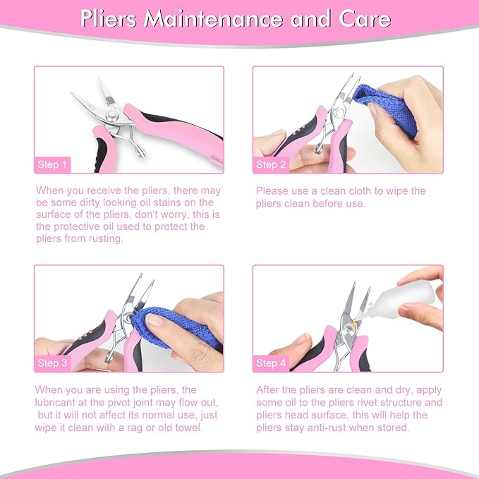 Toolour Jewelry Pliers Set Jeweler Making Tools for Adults,11pcs Professional Jewelry Pliers Tool Kit with Jewellery Making Supplies for DIY Beading Crafting Crimping Cutting Repair
