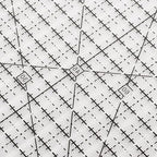 Pssopp Charming Shape Cut Ruler, Transparent Acrylic, Accurate Scale, Black Grid Line, Multifunction, Quilters Ruler, 25.5cm x 8.1in