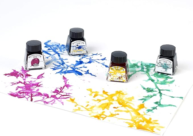 Winsor & Newton Drawing Ink, 14ml Bottle, Silver