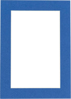 8.5x11 Mat Bevel Cut for 7x9 Photos - Acid Free Royal Blue Precut Matboard - For Pictures, Photos, Framing - 4-ply Thickness