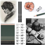 43 Pack Sketch Pencils for Drawing Charcoal Pencil Sketching Set with Sketchbook, Pencils, Charcoal, Graphite and More for Artists, Professionals or Beginners