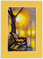 Pack of 25 Acid Free 11x14 Mats Bevel Cut for 8.5x11 Photos - Chamois Yellow Precut Matboards For Pictures, Photos, Framing - 4-ply Thickness
