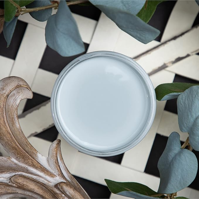 Dixie Belle Paint Company Chalk Finish Furniture Paint - Savannah Mist (8oz) - Matte Cloudy Blue Chic Chalk Mineral DIY Furniture Paint