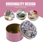 Pin Cushions Head Pin Holder Sewing Pin Storage Box for DIY Craft Hand Sewing Supplies 3.14X3.14X2.87Inch