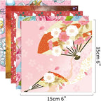 10 Different Packs Full Collection Origami Paper Kit 6 Inch Square Double Sided Color Vivid Colors Creation Easy Fold Paper Set Hand Crafts Paper Arts Creativity