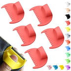 2mm-6mm Seam Guide for Hand Sewing Edge Lockranding Tool 5 PCS Set for Leather/Fabric/Craft Sew, Red