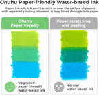 Ohuhu Markers Paper-friendly No Peeling Water-based 60 Colors Dual Brush Fineliner Tips Markers for Adult Coloring Books No Bleeding Coloring Markers for Kids Beginner Calligraphy - Pupe