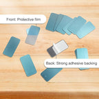 30 Pcs Adhesive Metal Plate for Magnets Mount, 2.36x1.18in Metal Strips for Magnets On Non-Steel Vents, with Adhesive Backing