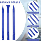 Minatee 18 Pieces Non-scratch Plastic Scraper Tool Multi-purpose Carbon Fiber Pen-shaped Plastic Scraper for Cleaning Small and Narrow Space(Blue)
