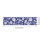 12 Pcs blue and white porcelain Washi Tape Maple Leaf Print Masking Tape Pumpkin Pattern Decorative Paper Sticker for Fall Party Holiday Scrapbook DIY Craft Gift Wrapping Handbook Sticker