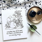 Cute Mouse Garden Planting Flowers Animal Clear Stamps for Scrapbooking DIY Crafting Paper Crafting Card Making Garden Friends Cut Dies Set Happy