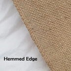 INSPIRELLE 6" Natural Burlap Fabric Roll 10 Yards Jute Ribbon for Gift Wrapping Craft Projects Wedding Decoration Home Decoration 15CM