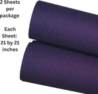 2 Sheets of Navy Blue 14 Count Aida Cloth – 21 x 21 Inch Pre-Cut Fabric Squares – Cross Stitch Fabric – 100% Cotton – Ideal for Needlework & Embroidery – The Knotty Unicorn
