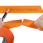 Orange Painters Tape,1 inch x 60 Yards x 5 Rolls (300 Yards Total) - Medium Adhesive Masking Tape for Painting,Labeling,DIY Crafting,Decoration and School Projects