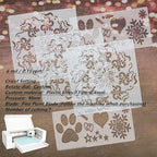 BANLTRE 12 Pack 12" x 16" 6mil/0.15mm Thick Clear Blank Stencil Sheet for Cutting,Craft Plastic Sheets (12" x 16" / 6mil)