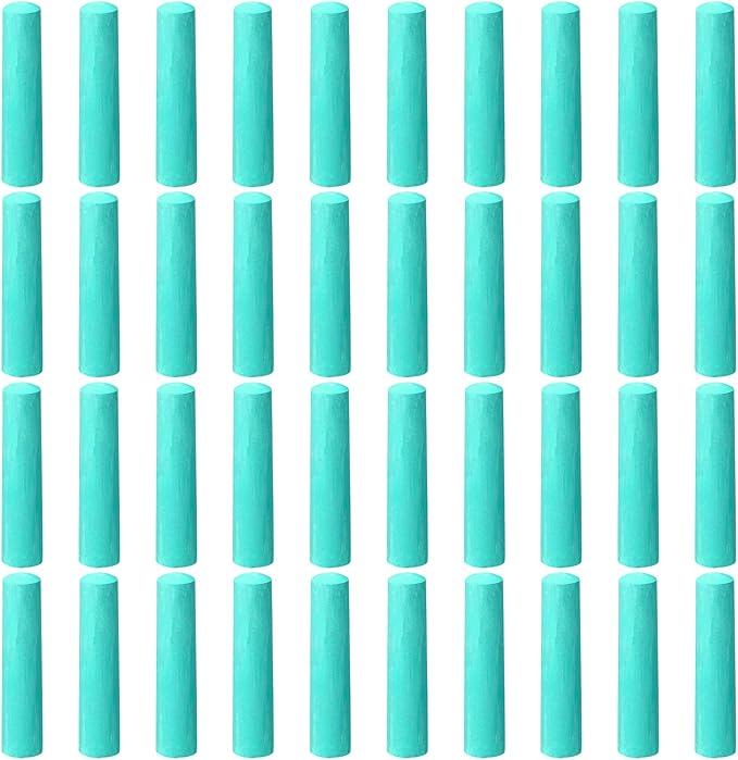 40 Pcs Sidewalk Chalks for Kids Non Toxic Jumbo Chalk for Party Gift Outdoor Art Classroom Play Painting (Green)