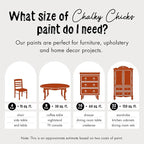 Chalky Chicks All-in-One Chalk Paint for Furniture or Cabinet - 4 Fl Oz - Matte Finish Pumpkin Pie Orange for Metal, Wood Furniture Paint - No Sanding All-in-One for Home Decor & Crafts, USA Made