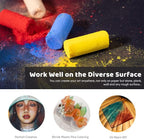 Paul Rubens Professional Soft Pastels, 40 Portrait Colors Chalk Pastels Vibrant Smooth and High Adhesion for Painting, Drawing, Blending, Crafting, Ideal Art Supplies for Artists, Beginners