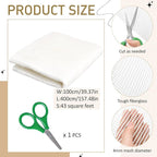 39" X 157" Mosaic Mesh for Back Mounted Tile with Scissors, Fiberglass Mosaic Mesh Backing Boast for Tile Installation Supplies Tools (Non Sticky)