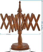 Handcrafted Wooden Table Top Yarn Swift – Rosewood Umbrella Swift for Knitting & Crocheting – Premium Yarn Winder Tool for Crafters & Fiber Artists – Smooth & Durable Design