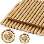 Antique Gold Wax Seal Sticks 26pcs, Andotopee Glue Gun Wax Seal Sticks for Wax Seal Stamp, Premium Sealing Wax for Envelope Letter Seal Wedding Invation Craft Adhesive, Great Gift Ideas (Mini Size)