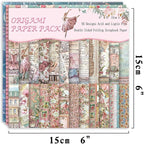 Origami Paper Kit 50 Sheets 70GSM 6 Inch Square Double Sided Color 50 Vivid Japanese Washi Chiyo Colors for Hand Crafts Origami Paper Arts Creativity.Flower Fairy