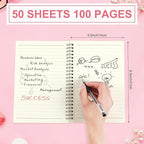 Yahenda 18 Pcs Spiral Notebook Bulk A5 Journal Lined 8.3'' x 5.5'' Writing Composition Paper Small Notepad Subject Notebook for Students Office Business Back to School Supplies (Pink)