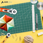 Adir Self Healing Cutting Mat - 24x36 Inches Quilt and Sew Cutting Mat with 5 Layers, Double Sided Cutting Mats for Crafts - Reversible Non-Slip Cutting Pad with Grid
