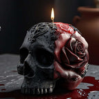 Halloween Skull Hand Ghost Cylinder Molds Silicone Wave Spiral Candle Mold - Silicone Resin Casting Molds for Candle & Resin & Soap Craft Supplies