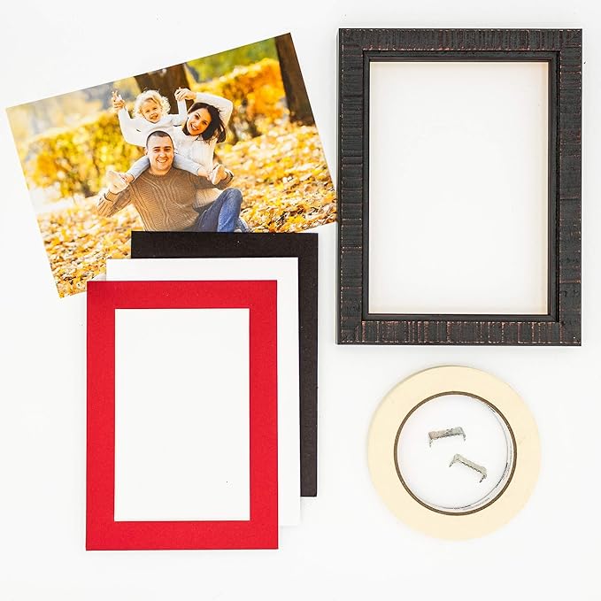 Pack of 25 Acid Free 11x14 Mats Bevel Cut for 8.5x11 Photos - Cardinal Red Precut Matboards For Pictures, Photos, Framing - 4-ply Thickness