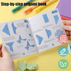 Koogel 250Sheets Origami Paper Craft Kits, Color Paper 6"x 6" with Origami Book, DIY Art Projects Set for Beginners