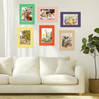15 Pack 12x16 Picture Mats, Mixed Colors Frame Mattes for 9x12 Pictures Photo Frame Mat Core Bevel Cut Mat Board Show Kit for Photos, Prints, Artworks