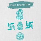 Wooden Pottery Stamps for Block Printing - Handcarved Indian Textile Printing Blocks Set of 5, Clay Pottery Stamps for Crafting on Fabric Card Henna Stamps Hashcart®