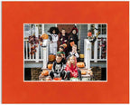 Pack of TEN 11x14 Mats Bevel Cut for 8.5x11 Photos - Acid Free Orange Suede Precut Matboards For Pictures, Photos, Framing - 4-ply Thickness